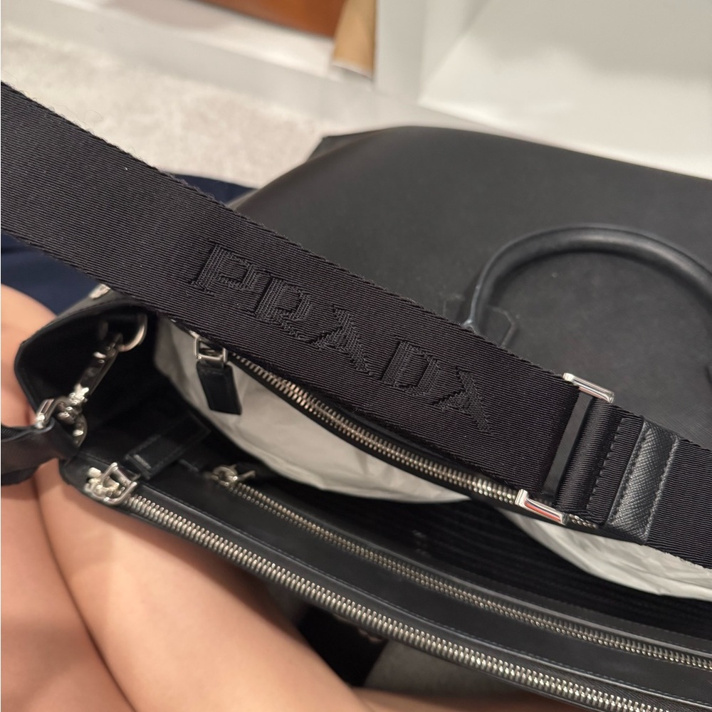 Prada Black Leather Tote Bag - Picture 4 of 15